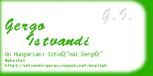 gergo istvandi business card